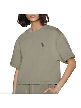 ANINE bing Tori branded organic-cotton T-shirt